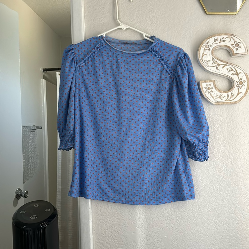 Zara polka dot top